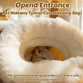 thumbnail image 7 of Cat Sleeping Bag for Indoor Cats，Soft Plush Cat Sack with Washable，Cozy Cat Bed Cave,Pet Hideway Tunnel Cave Sleeping Bag,Pet Mat Self Warming Burrow Cat Bed for Cats and Small Dog (Yellow, 18×14in), 7 of 7