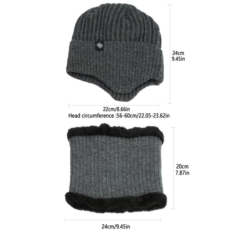 KDDYLITQ Thin Beanie Hat Mens Hats for Men Fleece Lined Knitted