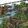 thumbnail image 3 of Colorful Dinosaurs Waterfall Landscape Pattern Shower Curtain 72"x84" ,Bathroom Decorative Shower Curtains Set with 12 Hooks,Modern Waterproof Washable Shower Curtain, 3 of 6