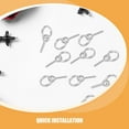thumbnail image 3 of BESTYASH 15pcs Canopy Tent Accessories Galvanized Iron for Outdoor Enthusiasts Silver, 3 of 8