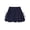 Navy Blue, variant on Girls Bubble Skort with Built-in Shorts - Sweet Bow Accented Pink Versatile Skirt for Summer Size 14