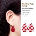 thumbnail image 2 of Minnieouse Pendientes de cuero con purpurina, gota de agua, pendientes colgantes para el Día de San Valentín para mujer, suministros para Ropa, zapatos y accesorios Miscelánea tipo 18, 2 of 6