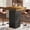 Rustic Brown, variant on Square Bar Table, Kitchen Dining Table, Industrial Counter Height Pub Cocktail Table Home Bar Unit with Metal Footrest for Dining Room, Tavern, Coffee Corner, Bistro, Rustic Brown