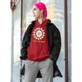 thumbnail image 2 of Love Myself Daisy Garland Hoodie Women - Women Hoodie, Red, 3XL, 2 of 4