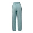 thumbnail image 3 of WILLBEST Pantalones Casuales para Mujer: Pantalones Holgados de Cintura Alta con Bolsillos y Cordones, con Diseño de Patchwork a Rayas, para Uso Diario y Relax. Grande, 3 of 4