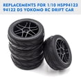 thumbnail image 2 of Neumático Irfora RC Drift Tires RC Racing Car Neumáticos 4pcs Reemplazos para 1/10 HSP94123 94122 D5 yokomo RC Drift Car Irfora Neumático, 2 of 7