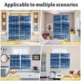 thumbnail image 5 of Navy Blue Kitchen Curtains Window Panels, Vintage Modern Abstract Art Ombre Insulated Window Treatment Curtain, Grommet Curtains for Bedroom/Living Room/Bathroom, 2 Piece 27.5"Wx39"L, 5 of 8