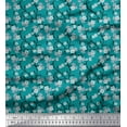 thumbnail image 1 of Soimoi Cotton Poplin Fabric Blossom Floral Print Fabric by Yard 42 Inch Wide, 1 of 3