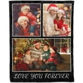 thumbnail image 6 of Customized Blankets Personalized Blanket Using Your Own Pictures with Text, Christmas Birthday Wedding Memorial for Kids Teens Adult Family Friends Pets, 6 of 6