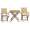 thumbnail image 1 of Bamboo54 5453 3 Piece Bistro Set with Square Bamboo Table, 1 of 1