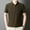 Brown, variant on 3XLT Men's Polo Shirts With Collar Big And Tall Under $20 Solid-Color Fashionable Loose Casual Button Short Sleeve Turndown Collar Blouse Shirt