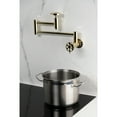 thumbnail image 2 of Kingston Brass KS8102RX Belknap Wall Mount Pot Filler Faucet, Polished Brass, 2 of 7