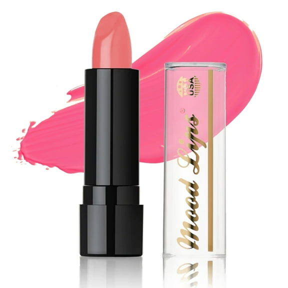 Mood Lips Color Changing Lipstick | Long Lasting Lip Stain Effect | 12 Hour Wear | Magic pH Tint | Aloe Vera Hydrating & Moisturizing | Made in USA | Pink