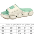 thumbnail image 2 of Hombres Diapositivas Nube Zapatillas Cómodos Zapatos de Ducha Suela Gruesa para Interiores y Exteriores, 2 of 9