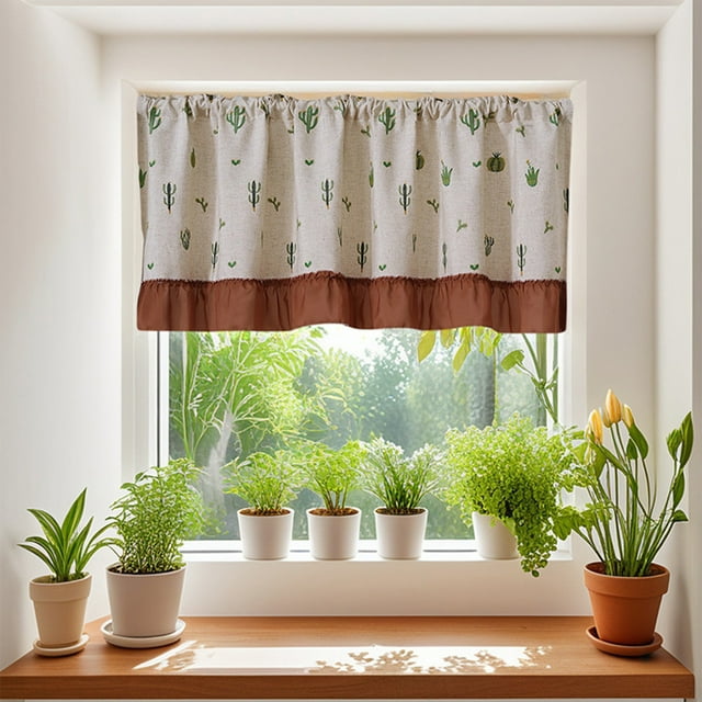 Light Blocking Kitchen Curtains, Short Rod Pocket Panels, Energy Efficient, Modern Simple Design, for Dining Room, Window Covering, Blackout Privacy, Thick Fabric, for Home Decor, Ihhxbz