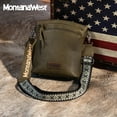 thumbnail image 6 of Montana West Crossbody Purses and Handbags for Women Double Compartments Cross Body Bag with Adjustable Strap, Dark Green, 6 of 6