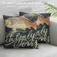 thumbnail image 3 of ONETECH Throw Pillow Covers Camping Vintage Fish Cabin Lodge Nature Fishing Fisherman Man Sofa Decorative Pillow Cases Home Decor Square Pillowcases, 3 of 5