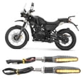 thumbnail image 4 of Motorcycle LED Warning Light, Waterproof ABS Sequential Blinking Cool Turn Signal Indicators Low Power Consumption  For Off Road Carbon Fiber, 4 of 8