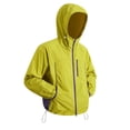 thumbnail image 2 of Riecok Lightweight Jackets for Men Zip up Sun Protection Waterproof Coats Breathable Tops Fishing Long Sleeve Outerwear Yellow L, 2 of 8