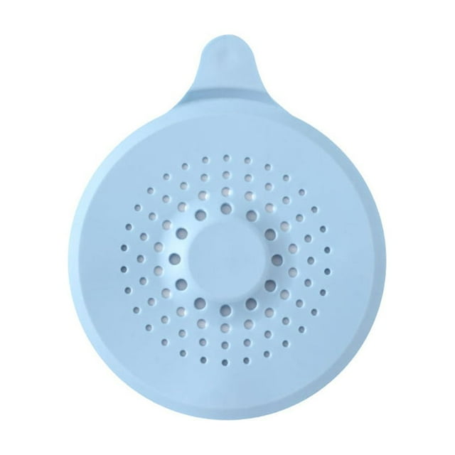 Matsuzay Reemplazo de la cubierta del filtro del lavabo del fregadero de la cocina de la oficina, colector de pelo reutilizable de silicona, Juegos de accesorios de baño Azul