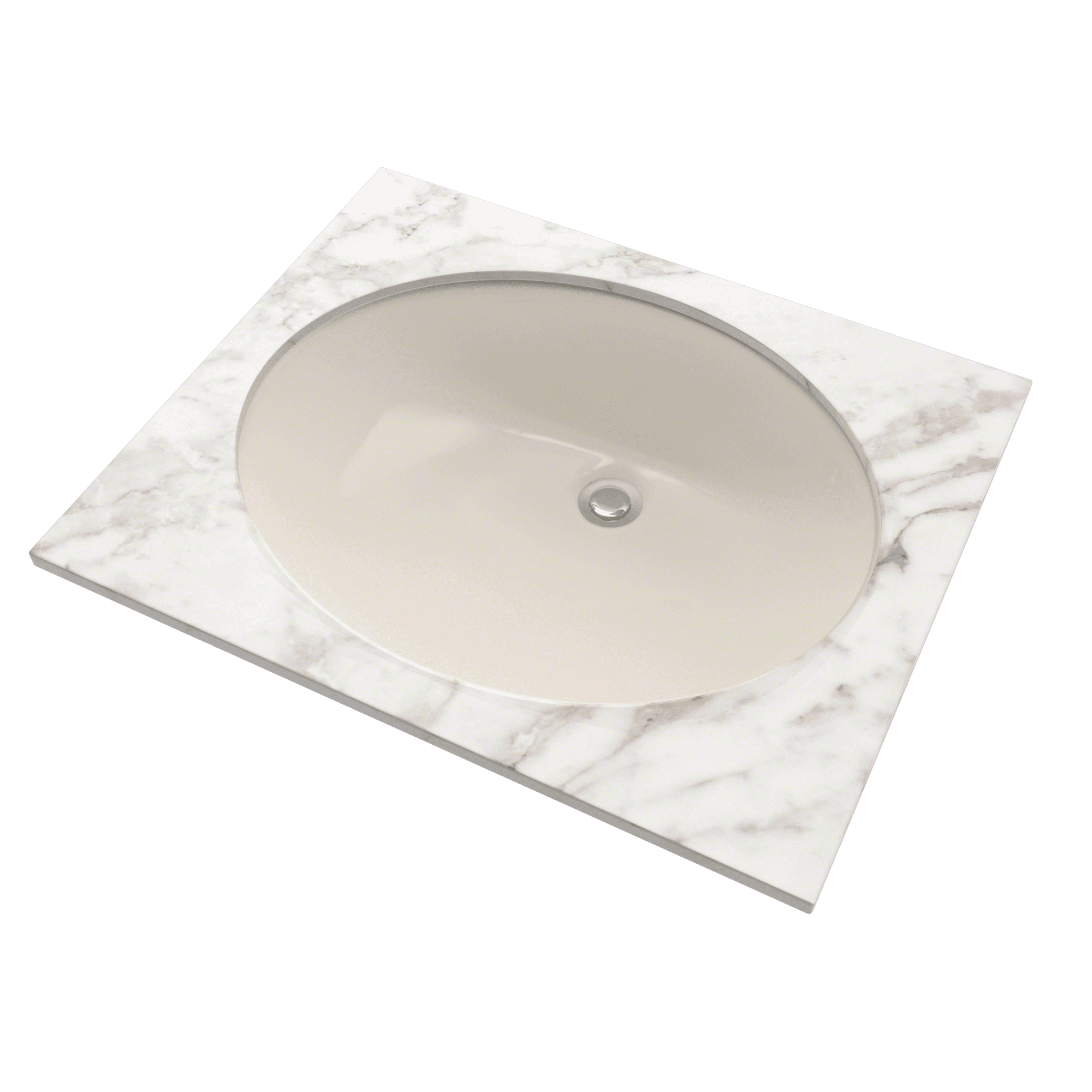 TOTO® Rendezvous® Oval Undermount Bathroom Sink with CEFIONTECT, Sedona Beige - LT579G#12