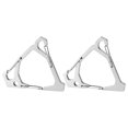 thumbnail image 3 of Gancho Suspensión Triangular Acero Inoxidable para Colgador Picnic (plateado) 2 Uds., 3 of 4