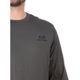 thumbnail image 4 of Realtree Men's Charcoal Long Sleeve Performance Tee Shirt, Up to 3XL, 4 of 5