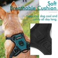 thumbnail image 3 of rabbitgoo Dog Harness  No-Pull Pet Harness with 2 Leash Clips  Adjustable Soft Padded Dog Vest  Reflective No-Choke Pet Oxford Vest with Easy Control Handle for Large Dogs Orange L, 3 of 9