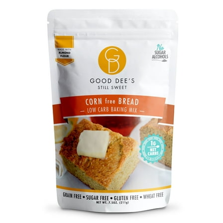 Good Dee’s Corn Bread Mix – Low carb, Keto friendly, Gluten free, No Sugar Added*, 1g net carb