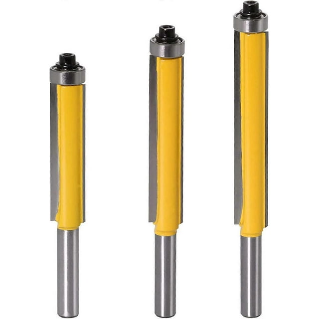 piezas de cortador de carpintería, cortador extra largo, cortador de afeitar, broca recta, con mango de 8 mm
