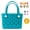 Blue, variant on Waterproof Rubber Tote Bag for Beach, Travel and Daily Use