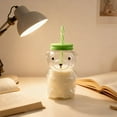 thumbnail image 5 of Kawaii Bear Sippy Cup, 20oz Clear Bears Plastic Cup with Lid and Straw, Cute Bear-Shape Bottle Cocktail & Coffee Mugs for Juice Milk Tea Smoothies Infused Water Beverage Home Bar and Parties, 5 of 10
