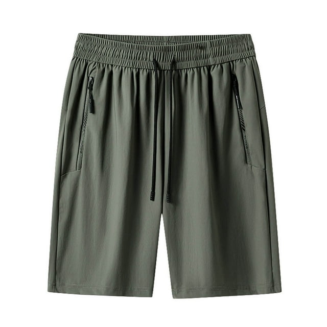Diufon Men's Casual Shorts Wide Leg Loose Drawstring Waisted Sport Shorts Summer Beach Shorts with Pockets