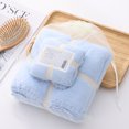 thumbnail image 1 of TopOne 2pcs Coral Fleece Luxury Linen Towel Set For Bathroom High Absorbent Quick Drying, 1 of 2
