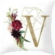 thumbnail image 1 of Funda De Cojín Con Letras En Relieve Doradas Y Decoración Con Iniciales De Rosas Decoración Del Hogar Para Primavera/Verano Regalo Para El Día De La Madre, 1 of 4