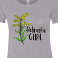 thumbnail image 4 of Inktastic Nebraska Girl Goldenrod Flower Women's T-Shirt, 4 of 5