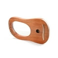 thumbnail image 4 of Soidarity Arpa de lira profesional de 16 cuerdas, juguete étnico de de caoba, arpas en miniatura tradicionales portátiles, instrumento Musical Accesorios para instrumentos musicales Soidarity OD028023-00, 4 of 6