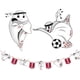 thumbnail image 3 of Decoración temática de la Copa Mundial de 2022, Bandera de tracción, fiesta de fútbol de Qatar, centro comercial, Bar, diseño de escenario, encordado (9 Uds.), 3 of 4