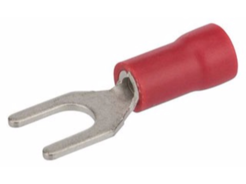 Vinyl Insulated Spade Terminal, Small Packs, 2218 Wire Size, 6" Stud Size, 0.224" Width, 0.896