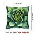 thumbnail image 4 of Throw Pillow Cases Succulent Plants Green Cactus Flower Decorative Home Chair Super Soft Cushion Cover Standard, 4 of 7
