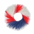 thumbnail image 2 of AZXY 17.71 Inch 4th of July Patriotic Wreath, Red White Blue Faux Pampas Grass Wreath, Fluffy Boho Americana Decor for Independence Day Memorial Day Front Door Indoor Outdoor, 2 of 7