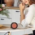 thumbnail image 7 of Yiaed Strawberry Print Travel Jewelry Case Bridesmaid Gift Boxes Jewelry Travel Organizer Small Round Jewelry Box Mini Storage-Black, 7 of 7