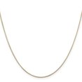 thumbnail image 3 of 14k Yellow Gold 14 Inch .8mm Octagonal Cubetto Omega Snake Chain Necklace Pendant Charm, 3 of 9