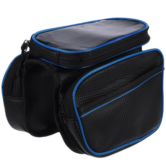 COMPUKAS Bike Frame Bag, PU Storage Bag for Cyclists, Travel and Outdoor Riding, 1 Set