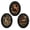 color-B, variant on 3Pcs Vintage Moody Butterfly Art Oval Small Wall Art Framed Decor