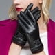 thumbnail image 3 of Winter Leather Gloves for Women, Wool Fleece Lined Warm Gloves, Touch Screen, 3 of 4