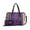 Violet, variant on by Mia K. Lizza Women’s Croco Tote Bag, Vegan Leather Shoulder Bag Handbag Purse - Violet