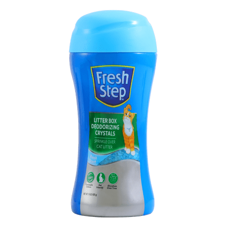Fresh Step, Fresh Scent Cat Litter Box Scent Crystals, 15 oz | Cat Litter Box Deodorizer