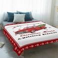 thumbnail image 4 of Red Christmas Blanket Soft Cozy Warm Throw Blanket for Couch, Plush Fuzzy Flannel Fleece Blankets for Sofa, Truck Xmas Tree Snowflake Gifts Winter Bed Blankets Lightweight Gifts for Women, 40"x60", 4 of 9