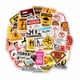 thumbnail image 4 of Paquete de 50 pegatinas de vinilo impermeables para botellas de agua para portátiles, 50 diseños diferentes (señal de advertencia estilo 5), 4 of 4